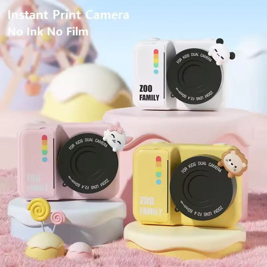 P2 Children's Printing Camera Wifi 3-inch Screen 1080P Video Digital Camera Children's Girl Boy Birthday Christmas Toy Gift
